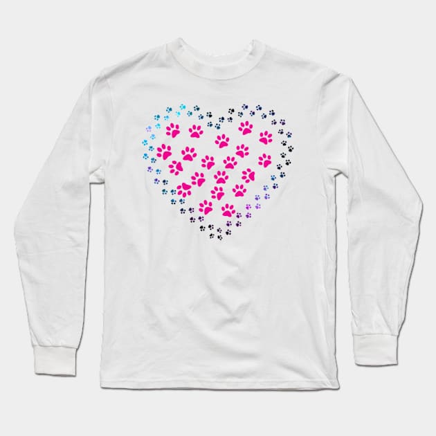 dog feet lover Long Sleeve T-Shirt by TytyQuate